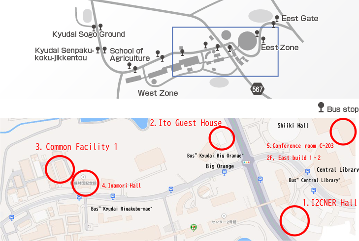 KYUSHU UNIVERSITY Ito Campus access map