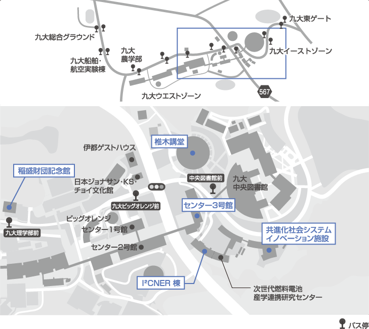 KYUSHU UNIVERSITY Ito Campus access map